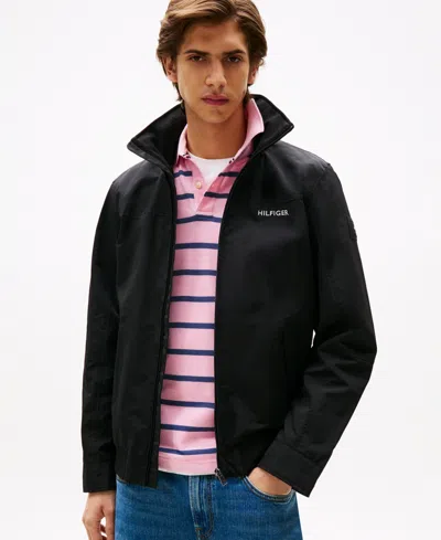 Tommy Hilfiger Men's Regatta Water Resistant Jacket In Black