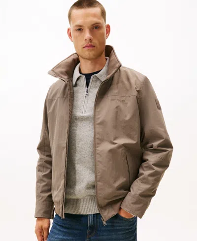 Tommy Hilfiger Men's Regatta Water Resistant Jacket In Brown
