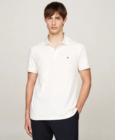 Tommy Hilfiger Men's Regular-fit Liquid Cotton Polo Shirt In Ivory Petal