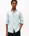 Tommy Hilfiger Regular Fit Chambray Pocket Shirt In Blue