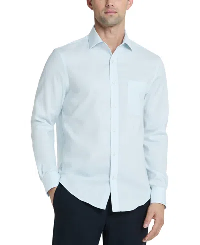 Tommy Hilfiger Mens Regular Fit Dress Shirt In Aqua