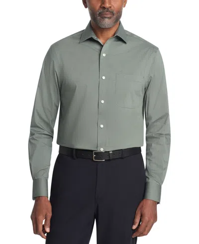 Tommy Hilfiger Men's Regular Fit Dress Shirt In Green