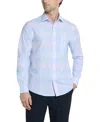 Tommy Hilfiger Mens Regular Fit Dress Shirt In Purple Multi