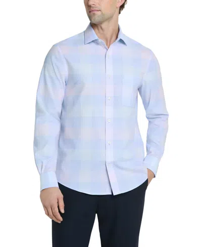 Tommy Hilfiger Mens Regular Fit Dress Shirt In Purple Multi