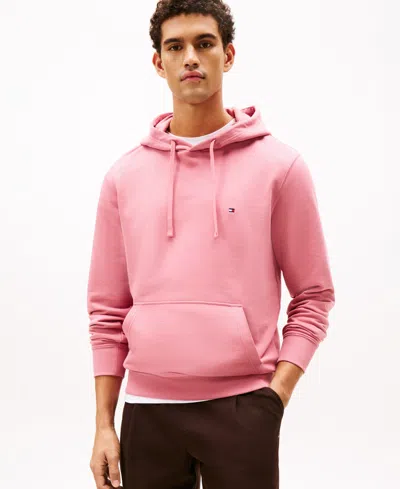 Tommy Hilfiger Men's Regular-fit Essential Terry Hoodie In Pink