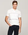 Tommy Hilfiger Men's Regular-fit Global Stripe Polo Shirt In White