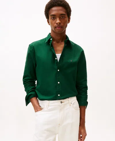 Tommy Hilfiger Men's Regular-fit Heritage Oxford Shirt In Green