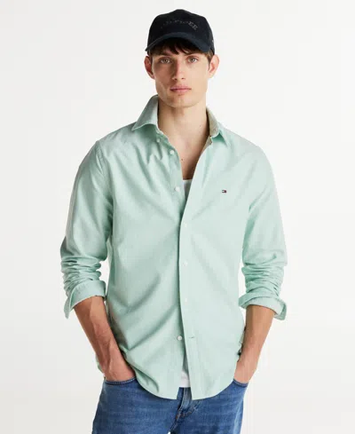 Tommy Hilfiger Men's Regular-fit Heritage Oxford Shirt In Nouveau Green