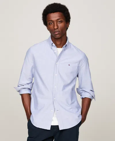 Tommy Hilfiger Men's Regular-fit Heritage Oxford Shirt In Shirt Blue