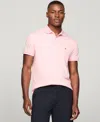 Tommy Hilfiger Slim Fit Jersey Knit Polo In Light Pink,ecru