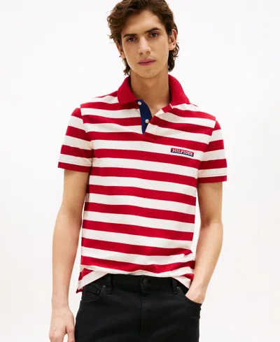 Tommy Hilfiger Men's Regular-fit Stripe Polo Shirt