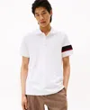 Tommy Hilfiger Regular Fit Signature Stripe Sleeve Polo In Brown