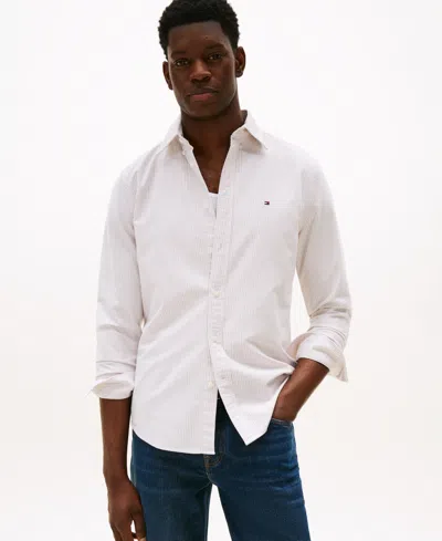 Tommy Hilfiger Men's Regular-fit Striped Heritage Oxford Long-sleeve Shirt