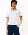 Tommy Hilfiger Men's Regular-fit Tipped Linen Polo Shirt In Gold