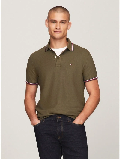 Tommy Hilfiger Men's Regular Fit Tommy Wicking Polo In Green