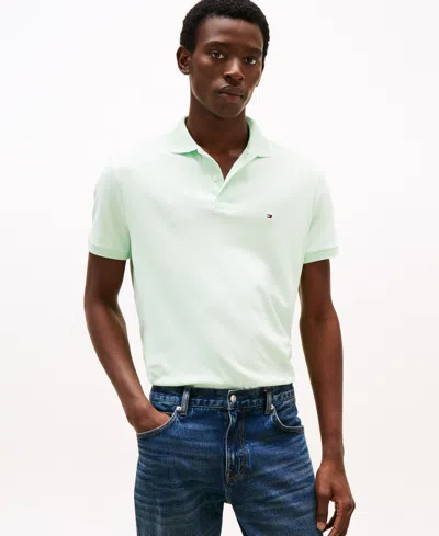 Tommy Hilfiger Men's Regular-fit Ultra Soft Liquid Cotton Polo Shirts In Gray
