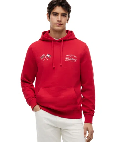 Tommy Hilfiger Tommy X Cadillac F1 Team Speed Hoodie In Red