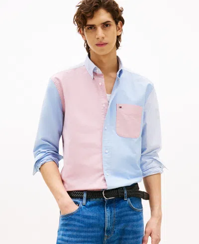 Tommy Hilfiger Men's Relaxed-fit Colorblocked Shirt