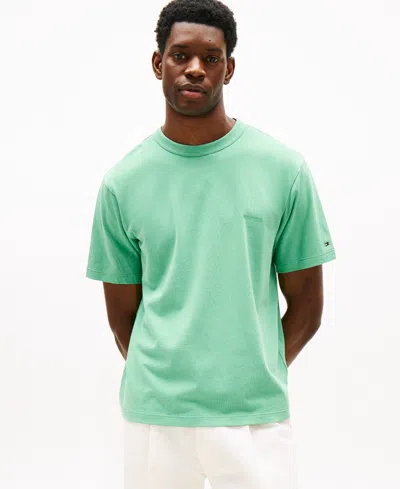 Tommy Hilfiger Men's Relaxed-fit Logo T-shirt In Green