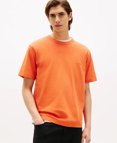 Tommy Hilfiger Men's Relaxed-fit Logo T-shirt In Orange