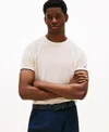 Tommy Hilfiger Men's Relaxed Fit Short Sleeve Crewneck Knitted T-shirt In White