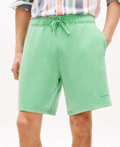 Tommy Hilfiger Men's Relaxed-fit Terry Shorts In Green