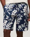 Tommy Hilfiger Men's Relaxed-fit Tropical Linen Shorts In Night Sky