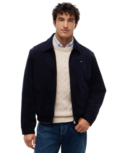 Tommy Hilfiger Men's Reversible Corduroy Ivy Jacket In Blue