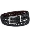 Tommy Hilfiger Men's Reversible Lace Logo Belt In Black,brown