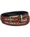 Tommy Hilfiger Men's Reversible Lace Logo Belt In Cognac,black