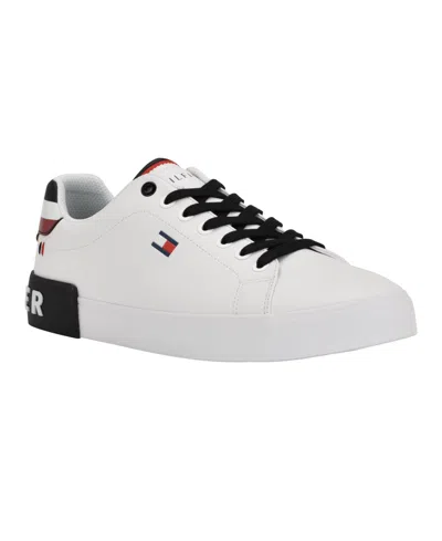 Tommy Hilfiger Men's Rezz Lace Up Low Top Sneakers In Gray