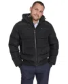 Tommy Hilfiger Men's Ribstop Snorkle Hooded Jacket In Black