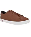 Tommy Hilfiger Men's Risher Low Top Lace Up Sneakers In Cognac,dark Brown
