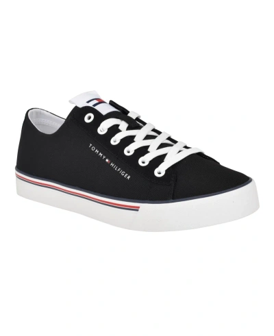 Tommy Hilfiger Men's Ritch Lace-up Fashion Sneakers In Black,white Multi