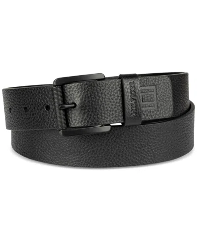 Tommy Hilfiger Men's Roller Buckle Belt In Black