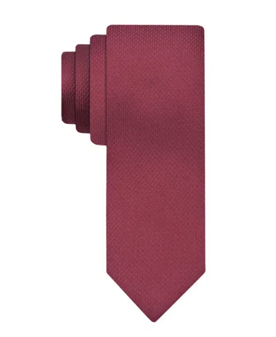 Tommy Hilfiger Men's Rope Solid Tie In Burgundy