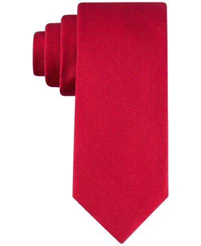 Tommy Hilfiger Men's Rope Solid Tie In Red