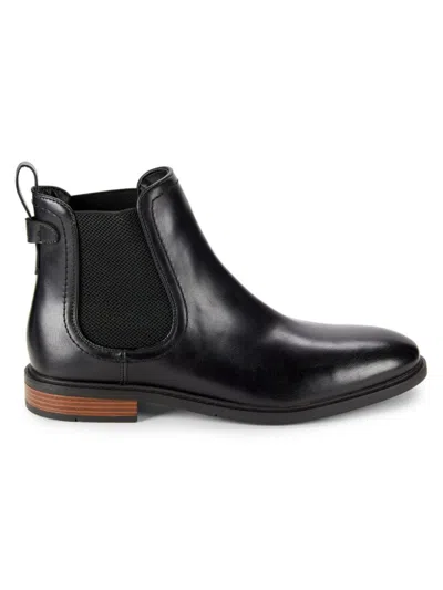 Tommy Hilfiger Men's Round Toe Chelsea Boots In Black