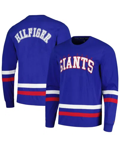 Tommy Hilfiger Men's Royal New York Giants Nolan Long Sleeve T-shirt In Blue