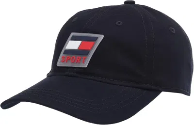 Tommy Hilfiger Men's Rubber Logo Branding Hat In Navy In Blue