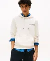 Tommy Hilfiger Men's Sail Graphic Logo Hoodie In Ivory Petal