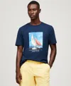 Tommy Hilfiger Sail Logo Print T In Night Sky