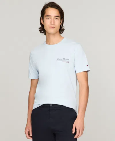 Tommy Hilfiger Men's Sailing Graphic Logo T-shirt In Breezy Blue