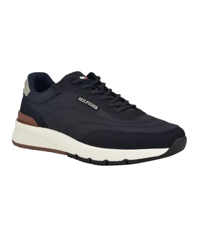 Tommy Hilfiger Men's Sanny Lace Up Jogger Sneakers In Navy Multi