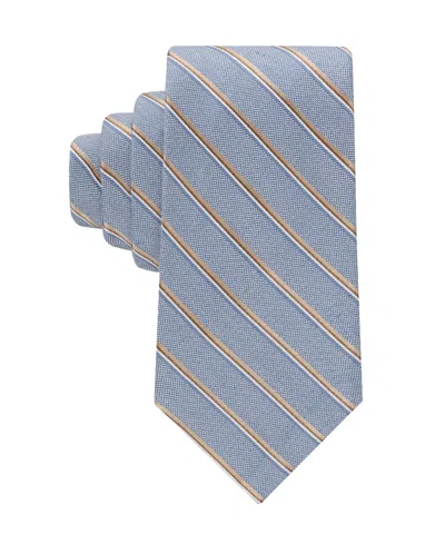 Tommy Hilfiger Men's Seasonal Striped Pattern Tie In Blue