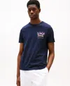 Tommy Hilfiger Men's Short Sleeve Color Crest Logo T-shirt In Desert Sky