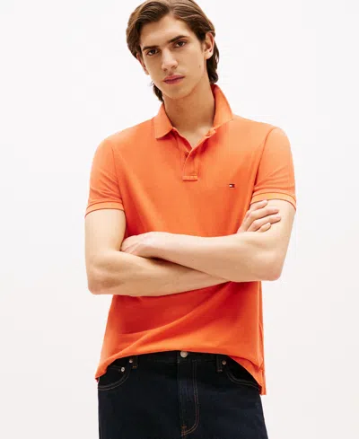 Tommy Hilfiger Men's Short Sleeve Garment-dyed Polo Shirt