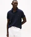 Tommy Hilfiger Men's Short Sleeve Striped-trim Polo Shirt In Desert Sky