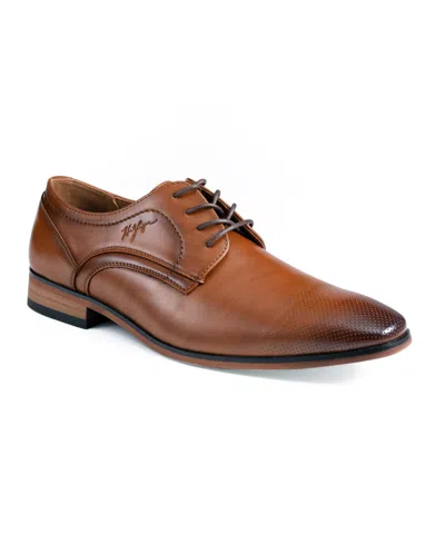 Tommy Hilfiger Men's Shory Lace Up Dress Oxfords In Medium Brown