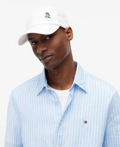 Tommy Hilfiger Men's Six-panel Embroidered Logo Cap In Orange